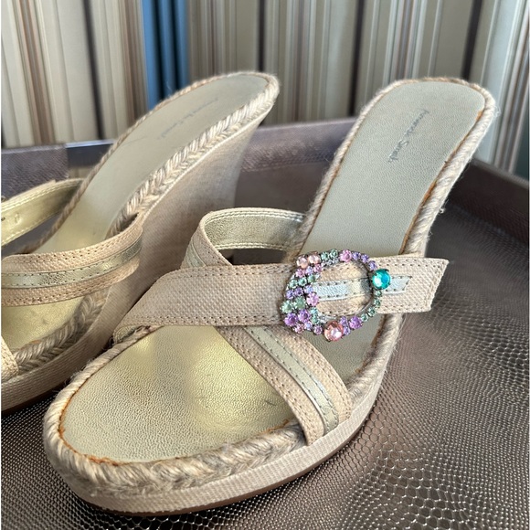 Jewelled slides by Amanda Smith with rope detail - Picture 2 of 9